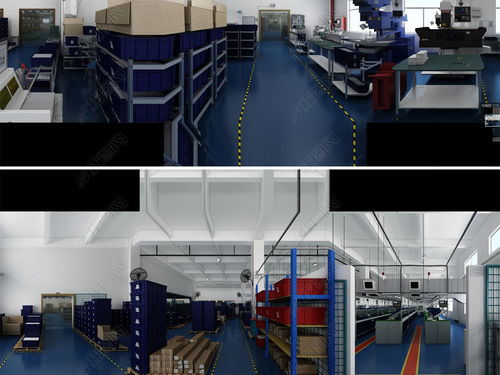 大型機(jī)電公司工廠車間生產(chǎn)線完整渲染場景設(shè)計模型下載